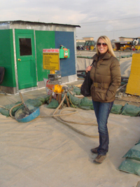 Jula Jane at Bagram Air Field with Keith Coggins Evaluating a Tactical Refueling Point